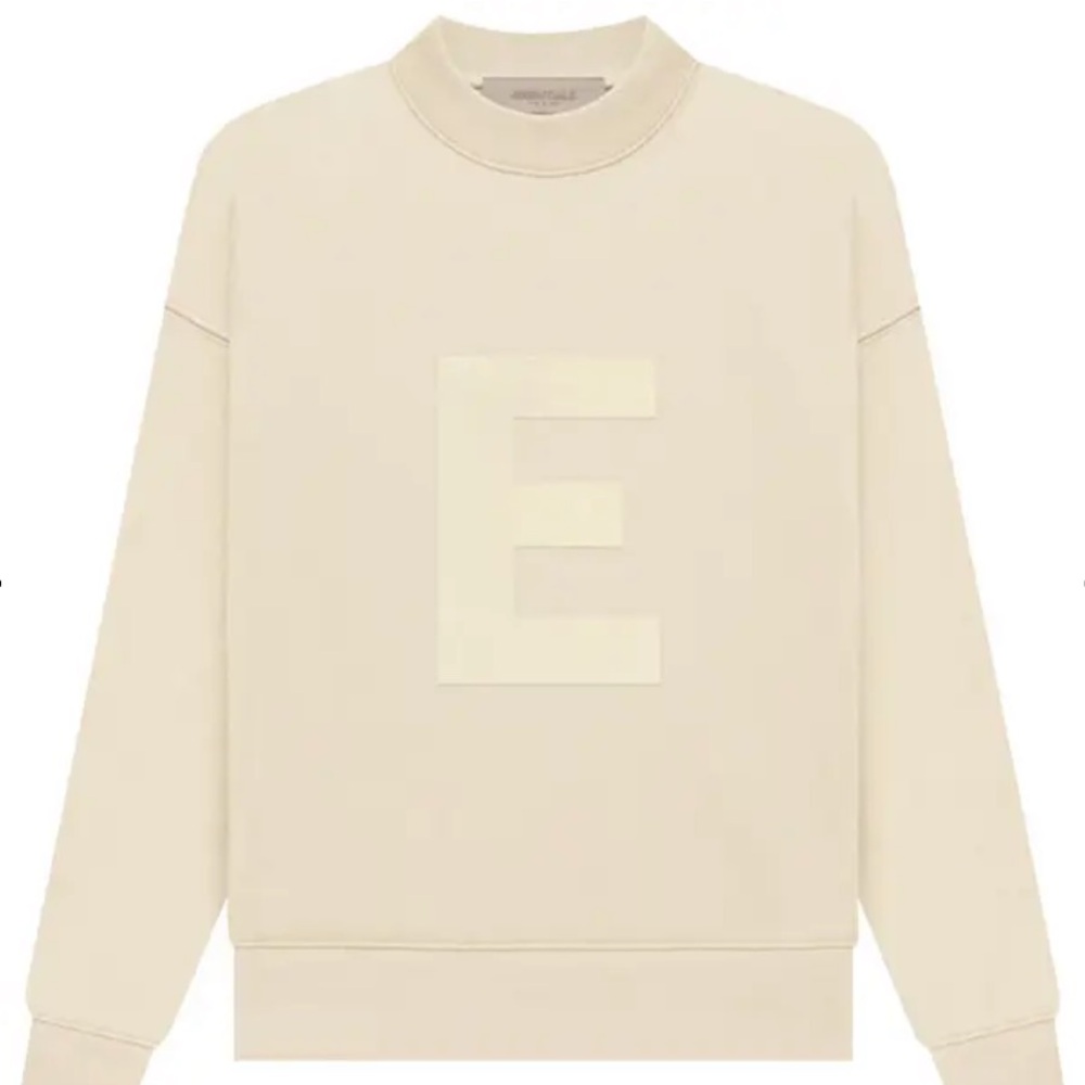 Fear of God Essentials Crewneck in 'Egg Shell' Cream size 10 juniors women’s S